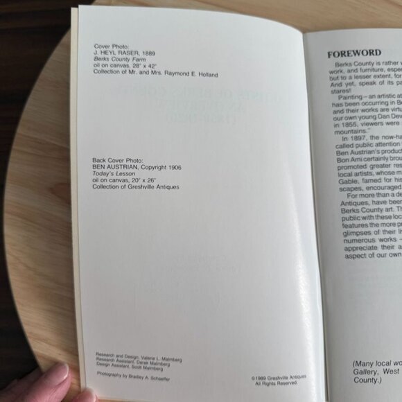 Artists Of Berks County: An Overview 1850-1920 Booklet Softcover Signed By Compi - Picture 7 of 9